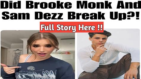 A grieving Brooke hooked up with Ridges new half-brother, Nick Marone, and, unsurprisingly, another annullment ensued. . Did brooke monk and sam break up